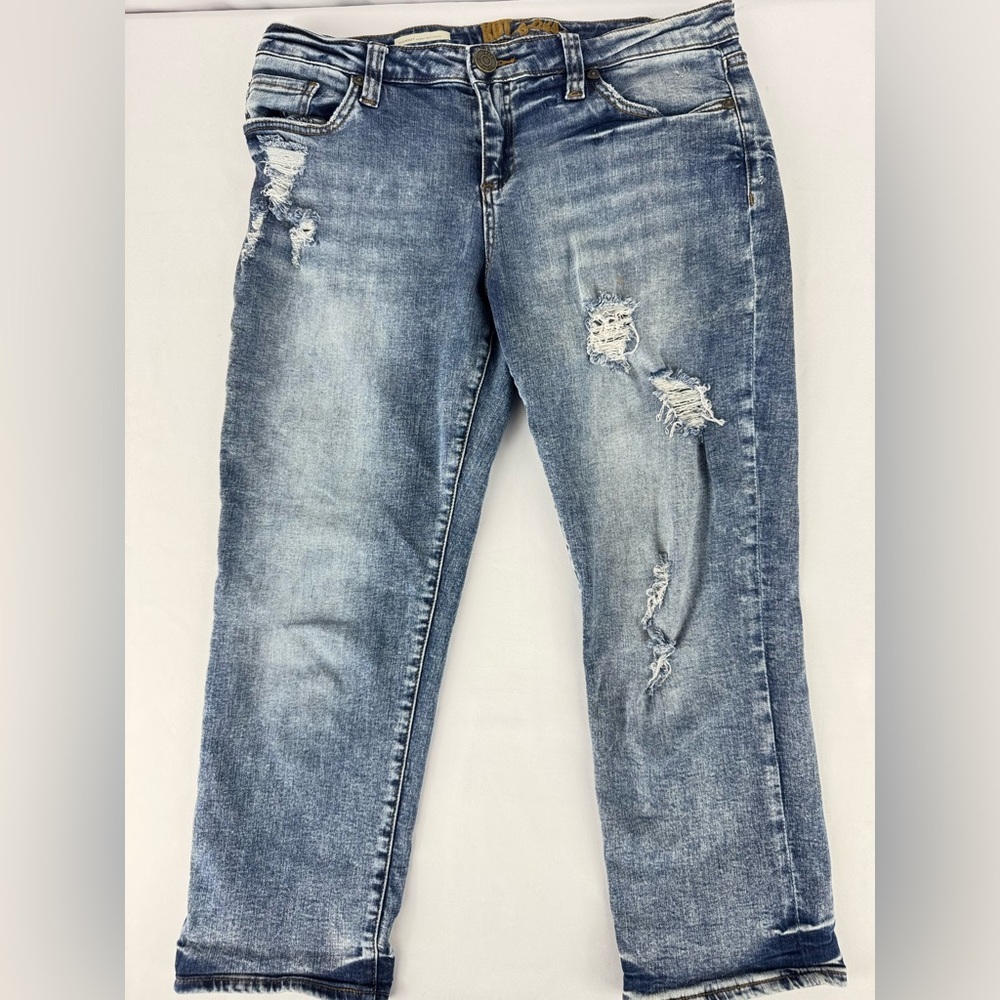 Kut from the Kloth Skinny Boyfriend Distressed Jeans